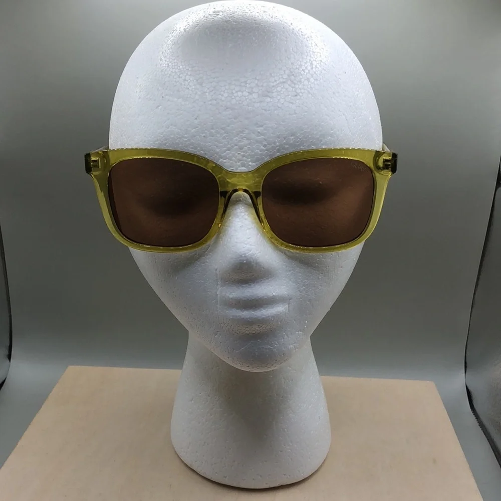 Quay Australia Kingsley Sunglasses Unisex Olive Brown